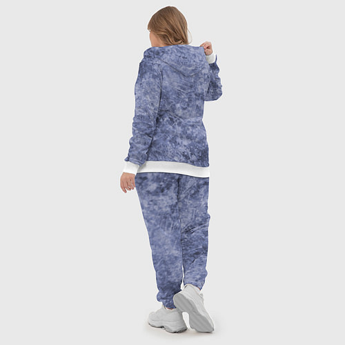 Женский костюм Абстракция - синий лёд / 3D-Белый – фото 5