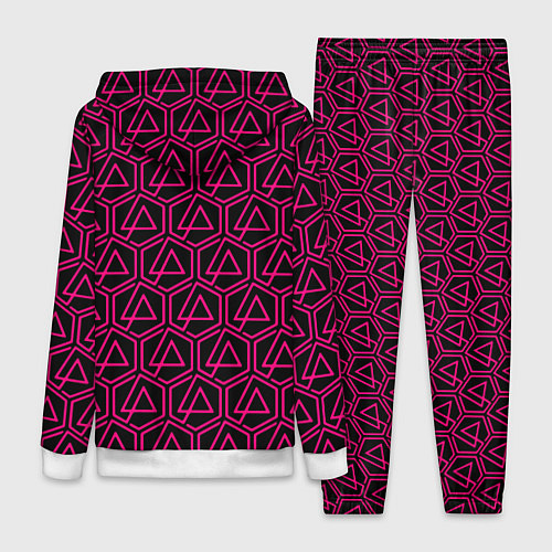 Женский костюм Linkin park pink logo / 3D-Белый – фото 2