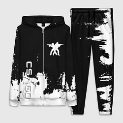 Женский 3D-костюм Контра белые лого, цвет: 3D-белый