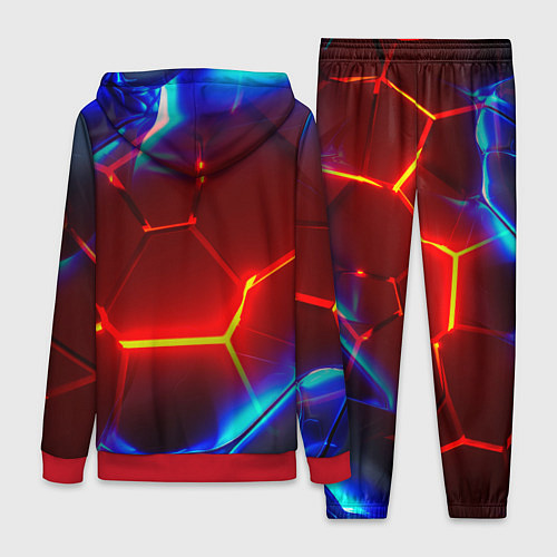 Женский костюм Красные плиты с ярким светом / 3D-Красный – фото 2