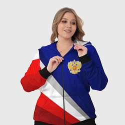 Женский 3D-костюм Россия - униформа федерации, цвет: 3D-черный — фото 2