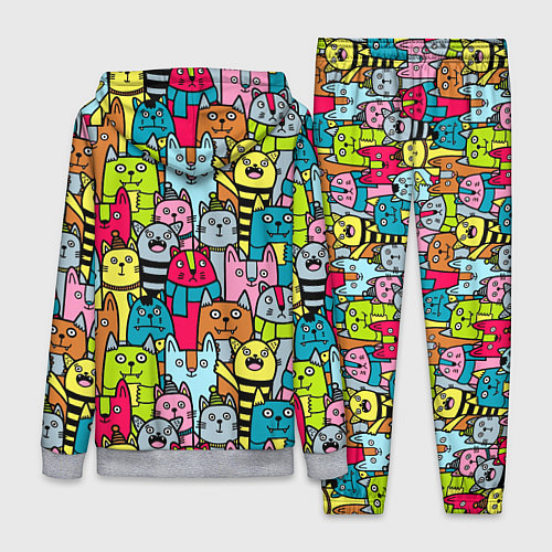 Женский костюм Мультяшные котята / 3D-Меланж – фото 2