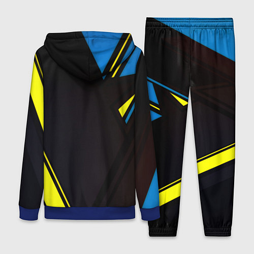 Женский костюм Имперская Россия спорт геомтерия / 3D-Синий – фото 2