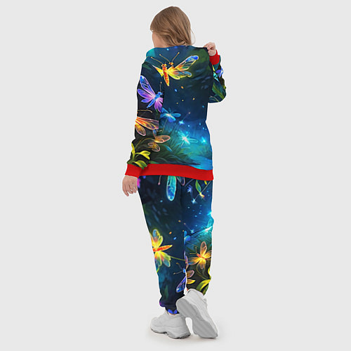 Женский костюм Сказочный лес - бабочки / 3D-Красный – фото 5