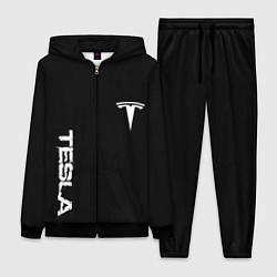 Женский костюм Tesla logo white