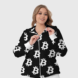 Женский 3D-костюм Биткоин блокчейн, цвет: 3D-белый — фото 2