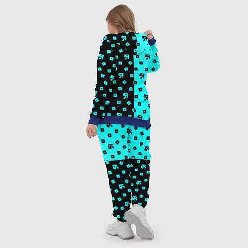 Женский костюм Roblox mobile game pattern / 3D-Синий – фото 5