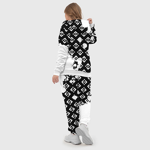 Женский костюм Bitcoin pattern binance / 3D-Белый – фото 5