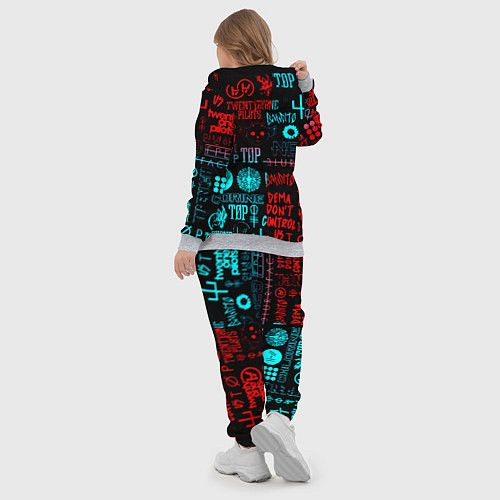 Женский костюм Twenty one pilots pattern music / 3D-Меланж – фото 5