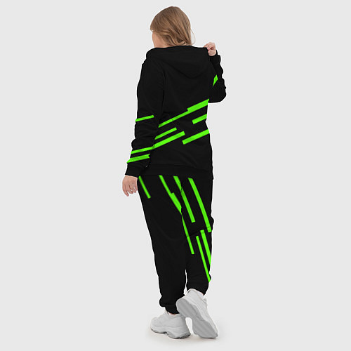 Женский костюм Razer line green / 3D-Черный – фото 5