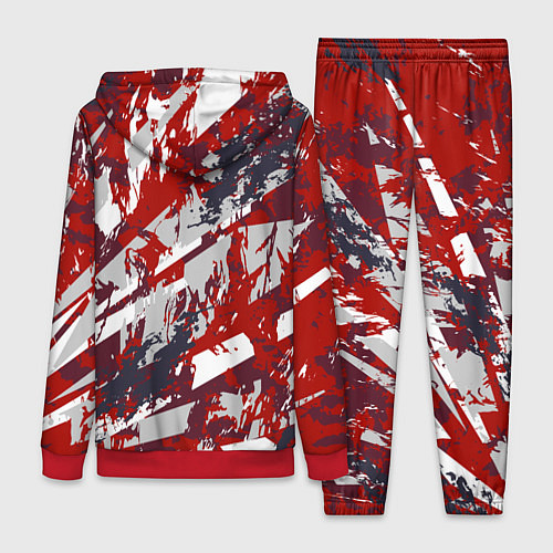 Женский костюм Яркий абстрактный узор для спорта / 3D-Красный – фото 2