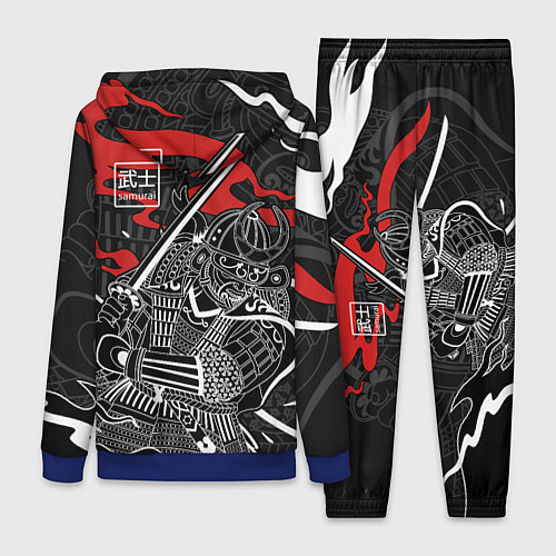 Женский костюм Тень война - самурай / 3D-Синий – фото 2