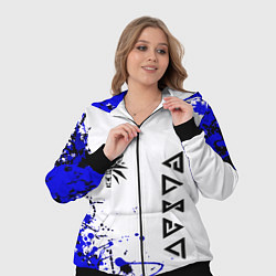 Женский 3D-костюм Ведьмак лого краски, цвет: 3D-черный — фото 2