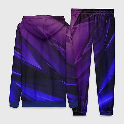 Женский костюм Абстракция из градиента и линий / 3D-Синий – фото 2