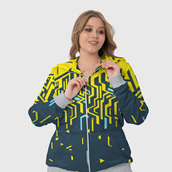 Женский 3D-костюм Яркий абстрактный геометрический рисунок для спорт, цвет: 3D-меланж — фото 2