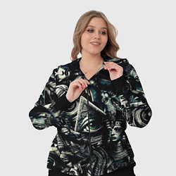 Женский 3D-костюм Глаз в пирамиде и Египетские Божества, цвет: 3D-черный — фото 2