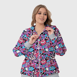 Женский 3D-костюм Смеющиеся монстры, цвет: 3D-меланж — фото 2