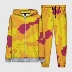 Женский 3D-костюм Камуфляж золото текстура, цвет: 3D-меланж