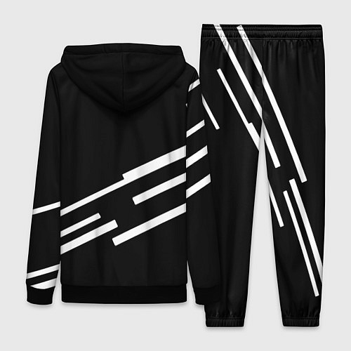 Женский костюм Россия геометрия спорт / 3D-Черный – фото 2