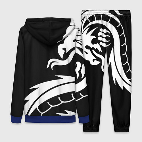 Женский костюм Samurai dragon steel japan / 3D-Синий – фото 2