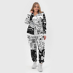 Женский 3D-костюм Lii Peep pattern rap, цвет: 3D-белый — фото 2