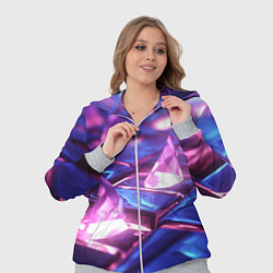Женский 3D-костюм Абстракция из блестящих камней и плит, цвет: 3D-меланж — фото 2