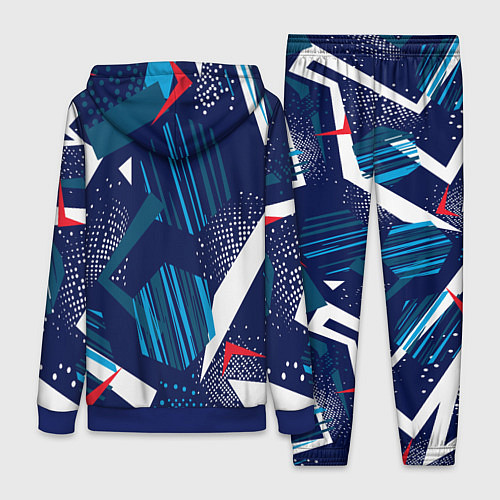 Женский костюм Абстрактный фон с пятнистым узором / 3D-Синий – фото 2