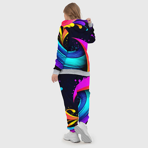 Женский костюм Neon abstraction - Milano / 3D-Меланж – фото 5