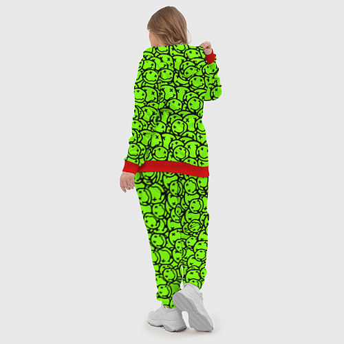 Женский костюм Nirvana green logo smile / 3D-Красный – фото 5