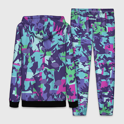 Женский костюм Абстрактный фон со спортивным узором / 3D-Черный – фото 2