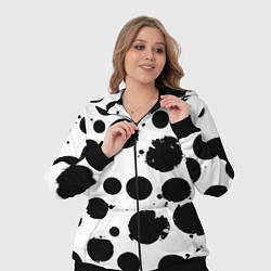 Женский 3D-костюм Abstract black blots - ai art fantasy, цвет: 3D-черный — фото 2