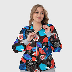 Женский 3D-костюм Разноцветный цветочный орнамент, цвет: 3D-меланж — фото 2