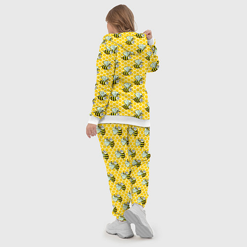 Женский костюм Пчелиный паттерн / 3D-Белый – фото 5