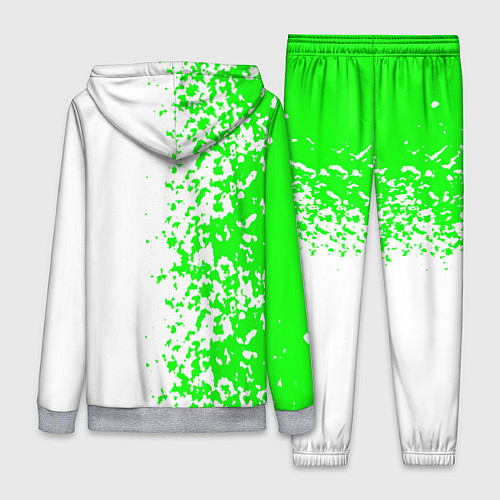 Женский костюм Xbox кислотные зеленые краски / 3D-Меланж – фото 2