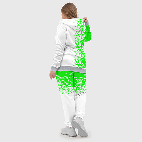 Женский костюм Xbox кислотные зеленые краски / 3D-Меланж – фото 5