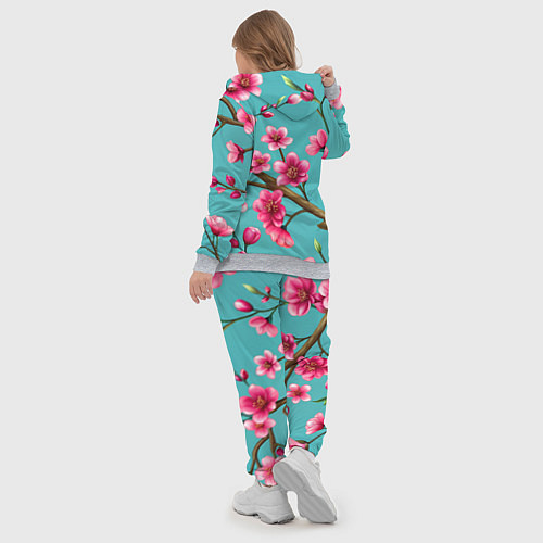 Женский костюм Ветка розовой сакуры / 3D-Меланж – фото 5