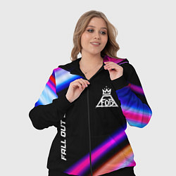 Женский 3D-костюм Fall Out Boy neon rock lights, цвет: 3D-черный — фото 2