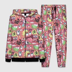 Женский 3D-костюм Монстры ой ой нет, цвет: 3D-черный