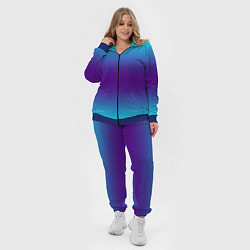 Женский 3D-костюм Градиент из неона, цвет: 3D-синий — фото 2
