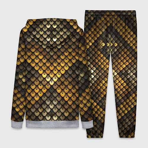 Женский костюм Кольчуга - металлическая чешуя змеи / 3D-Меланж – фото 2