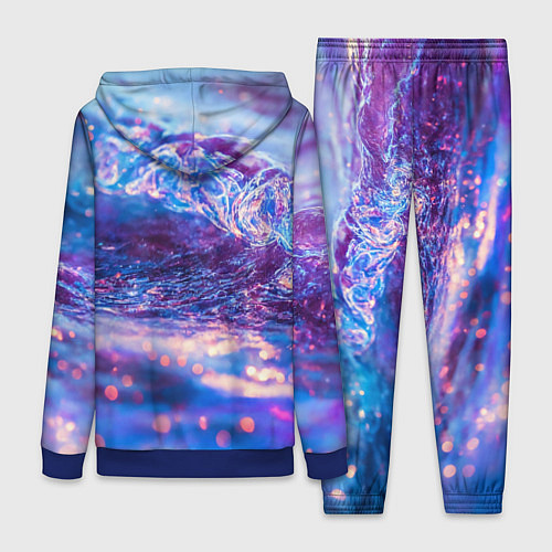 Женский костюм Сине-фиолетовая волна / 3D-Синий – фото 2