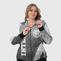 Женский 3D-костюм Inter - grey gradient вертикально, цвет: 3D-черный — фото 2