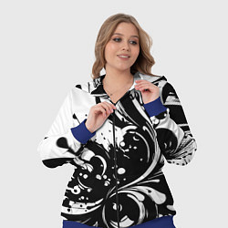 Женский 3D-костюм Модная растительная абстракция - нейроарт, цвет: 3D-синий — фото 2