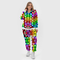 Женский 3D-костюм Geometry smile dash, цвет: 3D-белый — фото 2