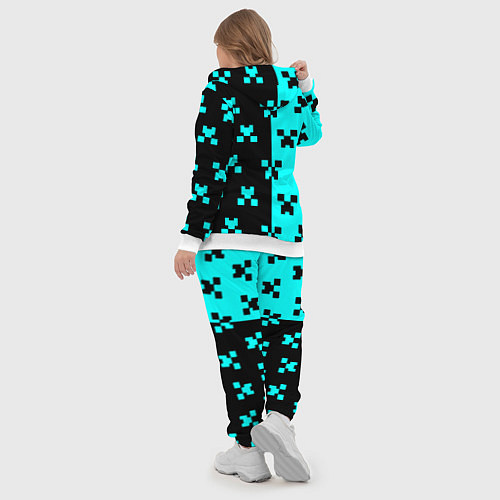 Женский костюм Minecraft pattern game / 3D-Белый – фото 5