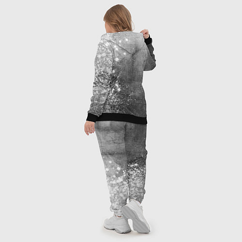 Женский костюм Foo Fighters - grey gradient по-вертикали / 3D-Черный – фото 5