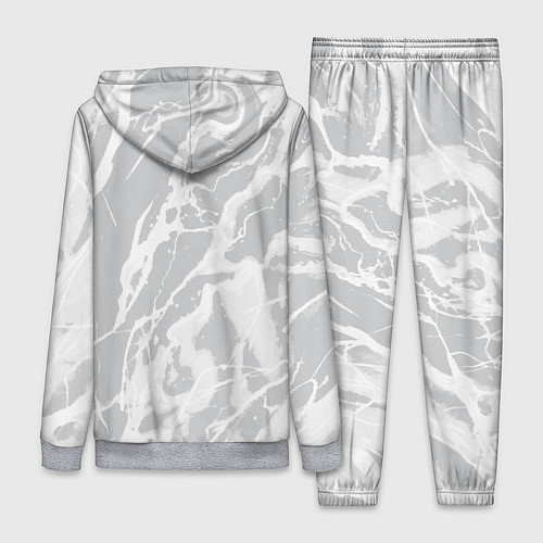 Женский костюм Светлый серый абстракция / 3D-Меланж – фото 2