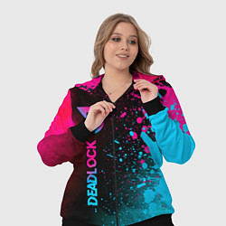 Женский 3D-костюм Deadlock - neon gradient по-вертикали, цвет: 3D-черный — фото 2