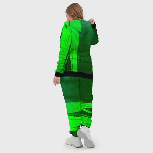 Женский костюм Arctic Monkeys - green gradient по-вертикали / 3D-Черный – фото 5