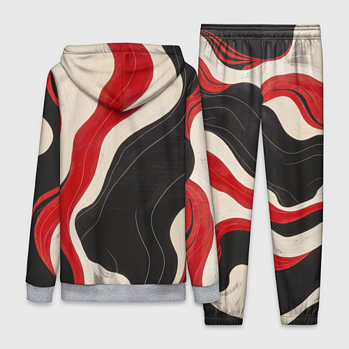 Женский костюм Абстрактные волнистые полосы / 3D-Меланж – фото 2